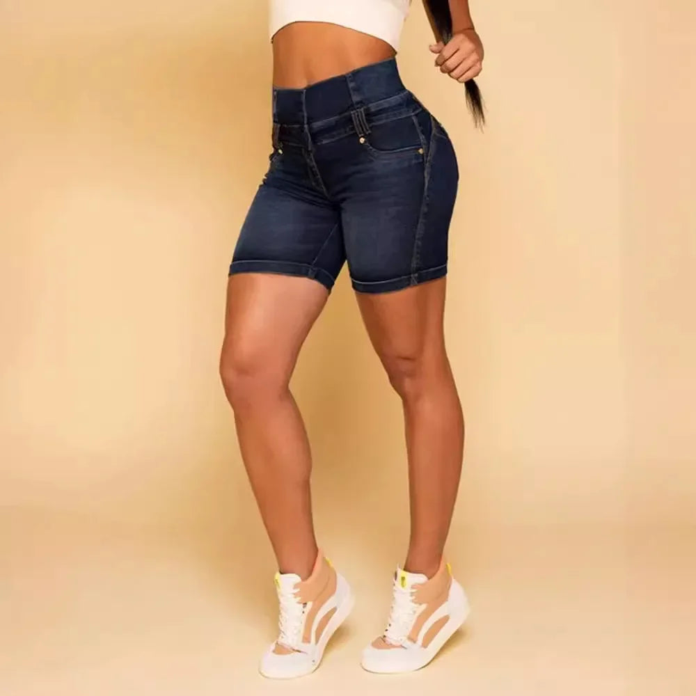 Short Jeans Cintura Alta Premium